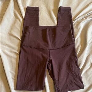Lululemon high rise leggings purple wine size 6
